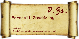 Perczell Zsadány névjegykártya